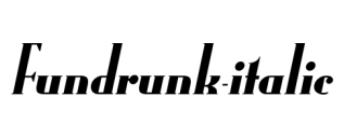 Fundrunk-italic