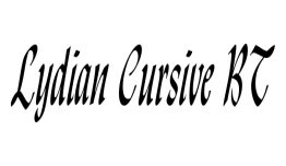 Lydian Cursive BT