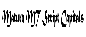 Matura MT Script Capitals