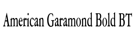 American Garamond Bold BT