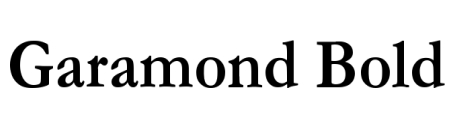 Garamond Bold