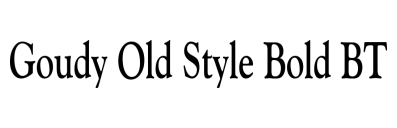 Goudy Old Style Bold BT