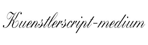 Kuenstlerscript-medium