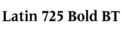 Latin 725 Bold BT