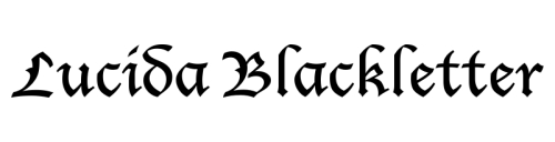 Lucida Blackletter