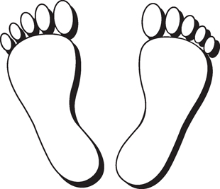 Foot Prints decal