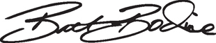 Brett Bodine Signature decal