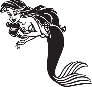 Mermaid decal
